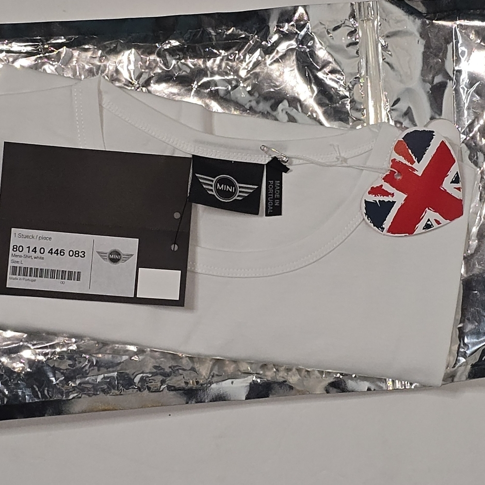 NWT I Love MINI Cooper T Shirt Size Large White - Picture 3 of 6